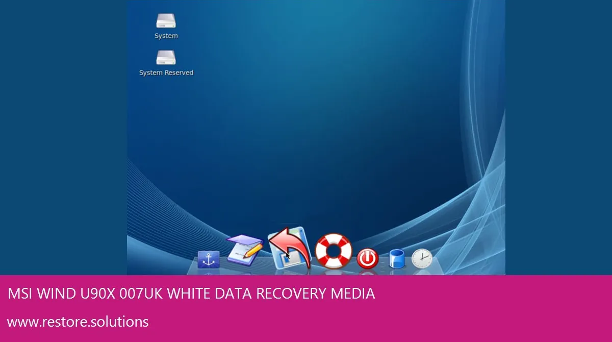 MSI Wind U90X-007UK White Windows Vista screen shot