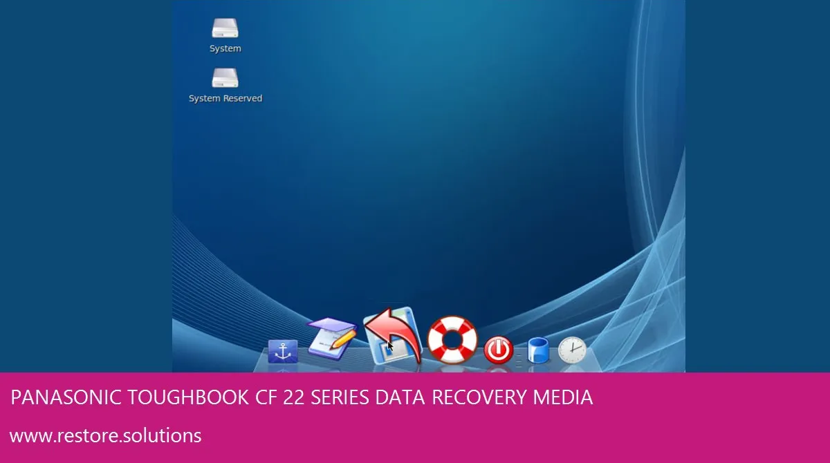 Panasonic ToughBook CF-22 Series Windows Vista screen shot