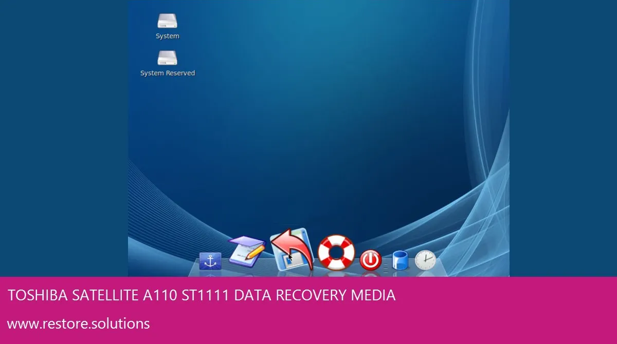 Toshiba Satellite A110-ST1111 Windows Vista screen shot