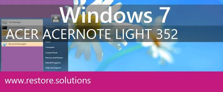 Acer AcerNote Light 352 windows 7 recovery