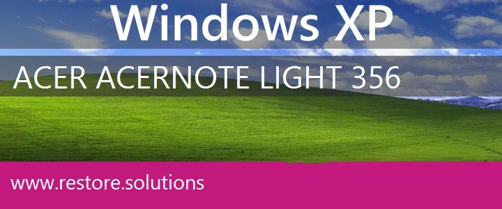 Acer AcerNote Light 356 windows xp recovery