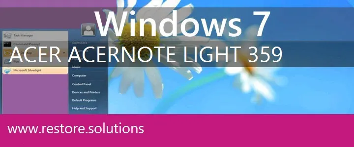 Acer AcerNote Light 359 windows 7 recovery