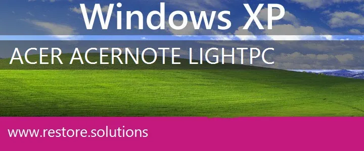 Acer AcerNote LightPC windows xp recovery