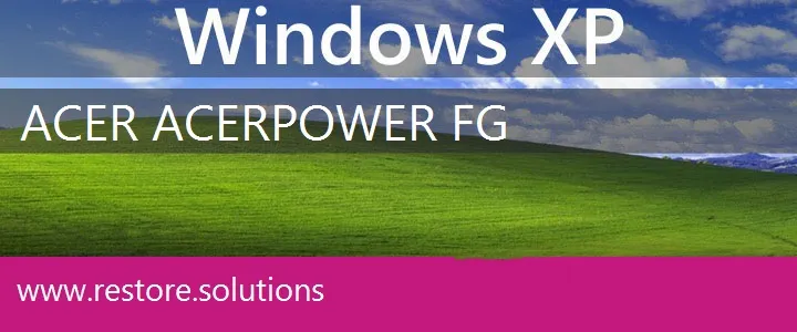 Acer AcerPower FG windows xp recovery