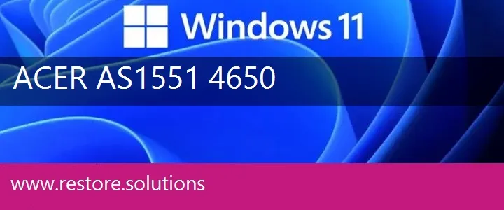 Acer AS1551-4650 windows 11 recovery