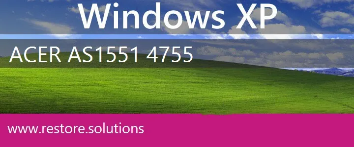 Acer AS1551-4755 windows xp recovery