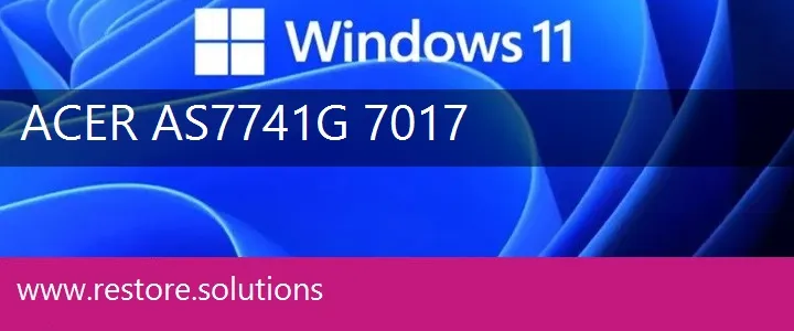 Acer AS7741G-7017 windows 11 recovery