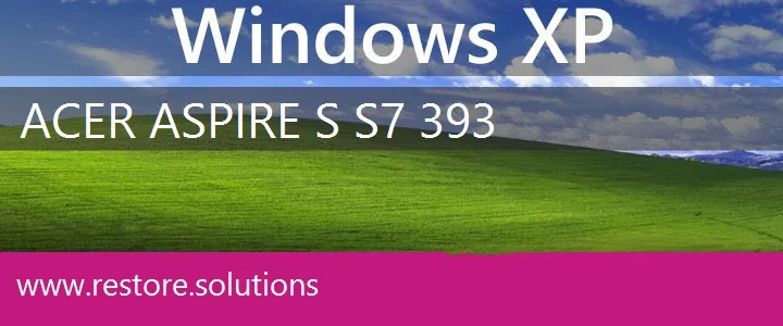 Acer Aspire S S7-393 windows xp recovery
