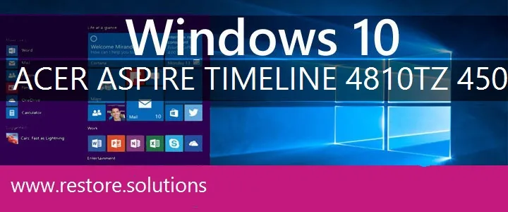 Acer Aspire Timeline-4810TZ-4508 windows 10 recovery