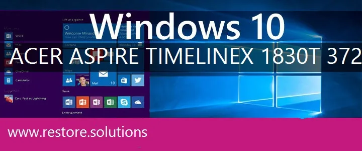 Acer Aspire TimelineX-1830T-3721 windows 10 recovery