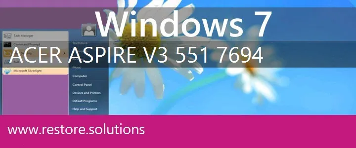 Acer Aspire V3-551-7694 windows 7 recovery