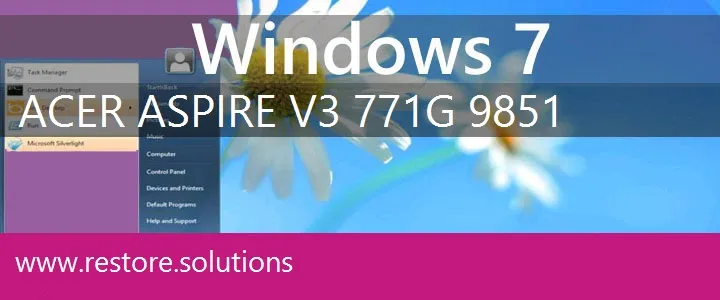 Acer Aspire V3-771G-9851 windows 7 recovery