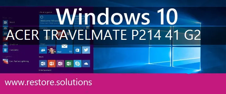 Acer TravelMate P214-41-G2 windows 10 recovery