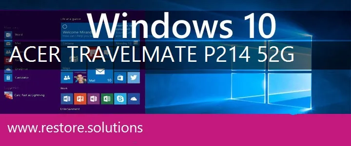 Acer TravelMate P214-52G windows 10 recovery