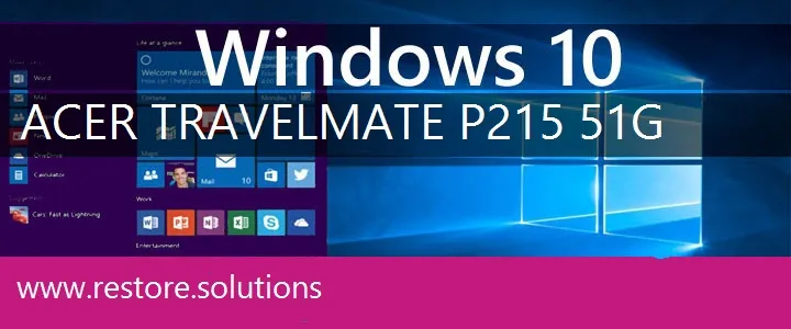 Acer TravelMate P215-51G windows 10 recovery