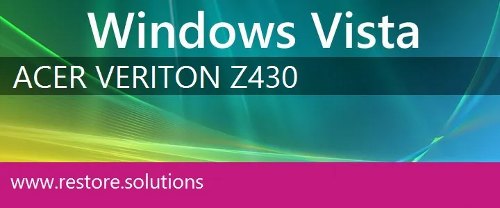 Acer Veriton Z430 windows vista recovery