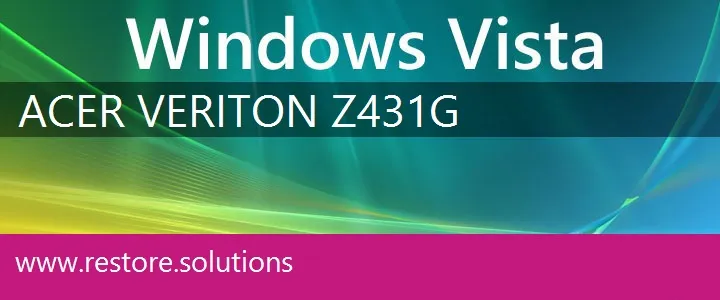 Acer Veriton Z431G windows vista recovery