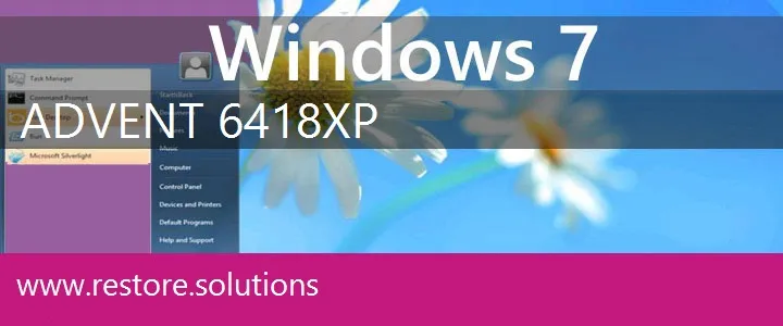 Advent 6418XP windows 7 recovery