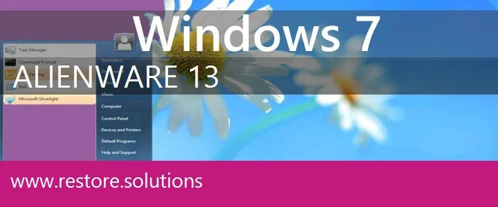 Alienware 13 windows 7 recovery