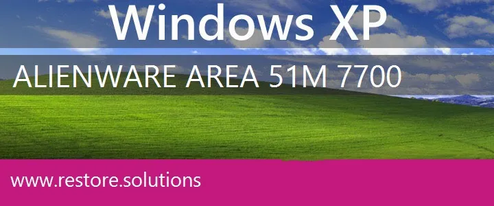 Alienware Area 51M 7700 windows xp recovery