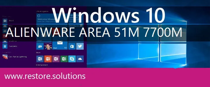 Alienware Area 51M 7700m windows 10 recovery