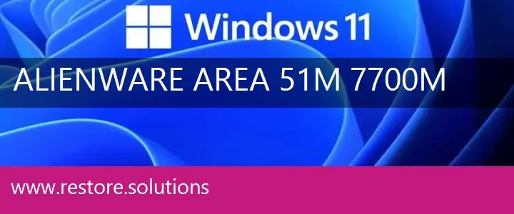 Alienware Area 51M 7700m windows 11 recovery