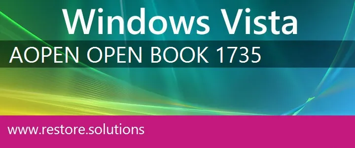 Aopen Open Book 1735 windows vista recovery