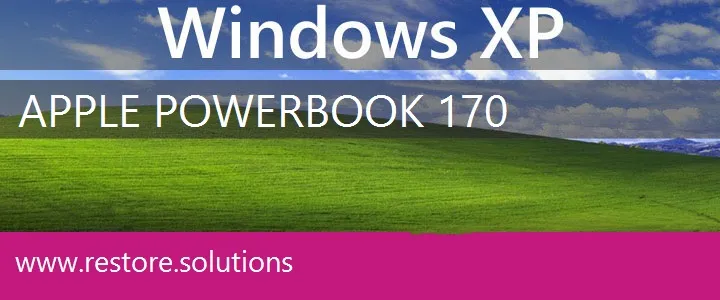 Apple PowerBook 170 windows xp recovery