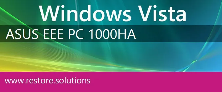 Asus Eee PC 1000HA windows vista recovery