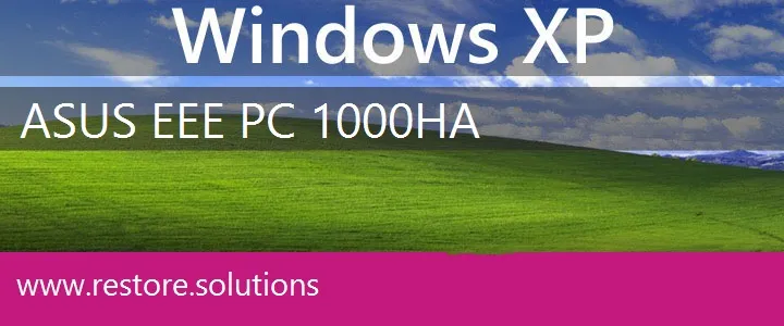 Asus Eee PC 1000HA windows xp recovery