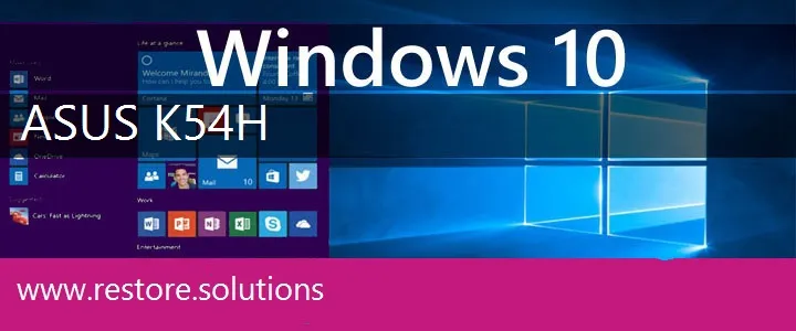 Asus K54H windows 10 recovery