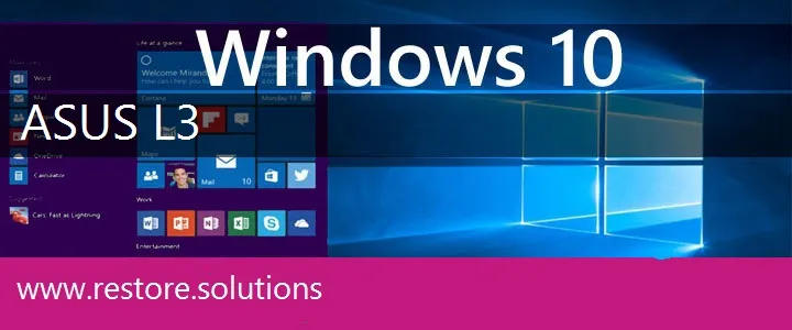 Asus L3 windows 10 recovery