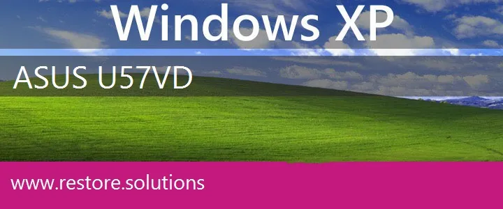 Asus U57VD windows xp recovery