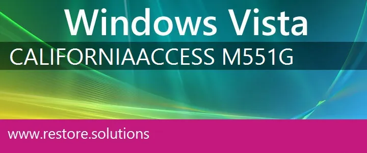 California Access M551G windows vista recovery