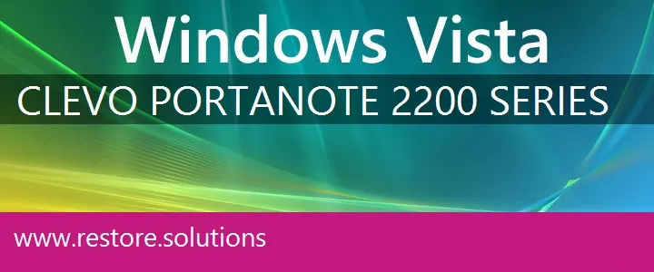 Clevo PortaNote 2200 Series windows vista recovery