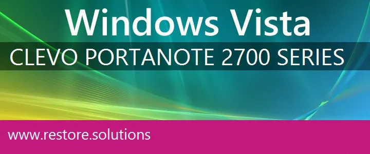 Clevo PortaNote 2700 Series windows vista recovery