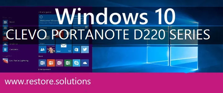 Clevo PortaNote D220 Series windows 10 recovery