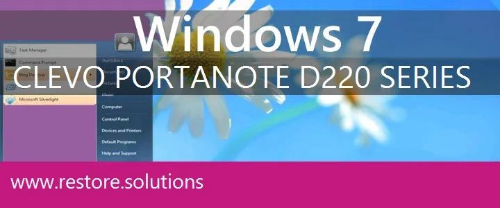 Clevo PortaNote D220 Series windows 7 recovery