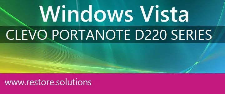 Clevo PortaNote D220 Series windows vista recovery