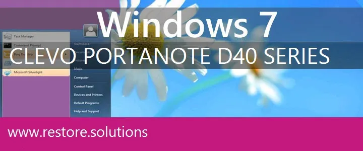 Clevo PortaNote D40 Series windows 7 recovery