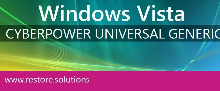 CyberPower Universal Generic windows vista recovery