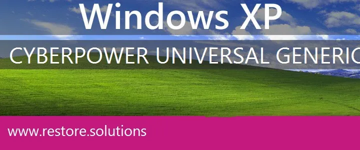 CyberPower Universal Generic windows xp recovery
