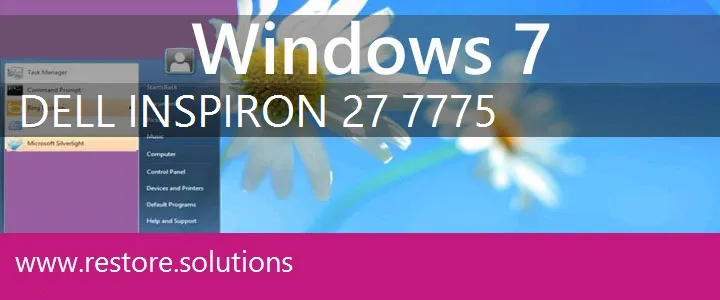 Dell Inspiron 27 7775 windows 7 recovery