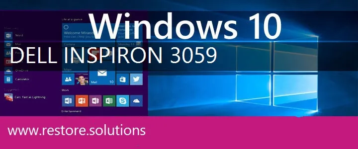 Dell Inspiron 3059 windows 10 recovery