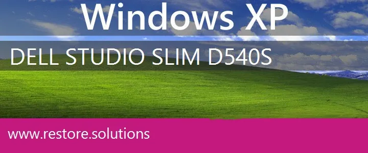 Dell Studio Slim D540S windows xp recovery