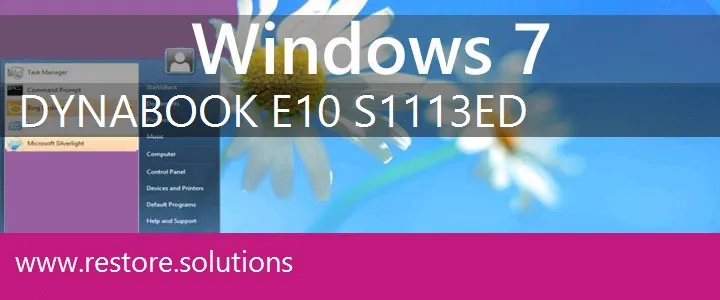 Dynabook E10-S1113ED windows 7 recovery