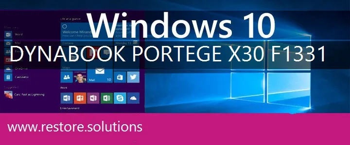 Dynabook Portege X30-F1331 windows 10 recovery