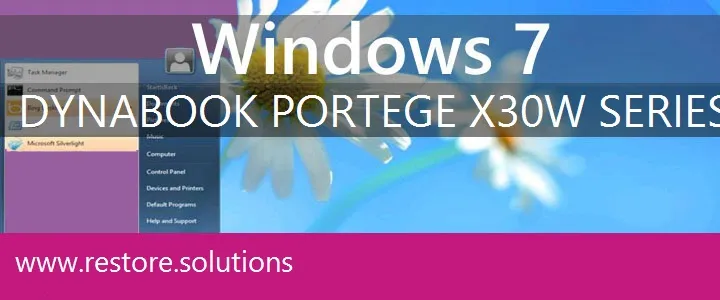 Dynabook Portege X30W Series windows 7 recovery