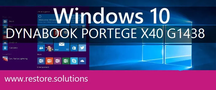 Dynabook Portege X40-G1438 windows 10 recovery