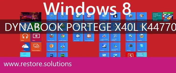Dynabook Portege X40L-K44770P windows 8 recovery
